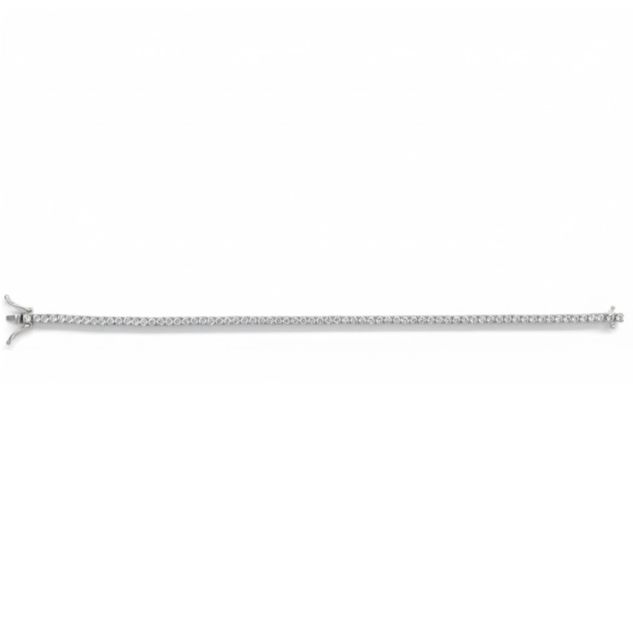 9k WG Lab Diamond Tennis Bracelet 2.3mm wide 17cm. 71D = Approx. 3.20ct.
