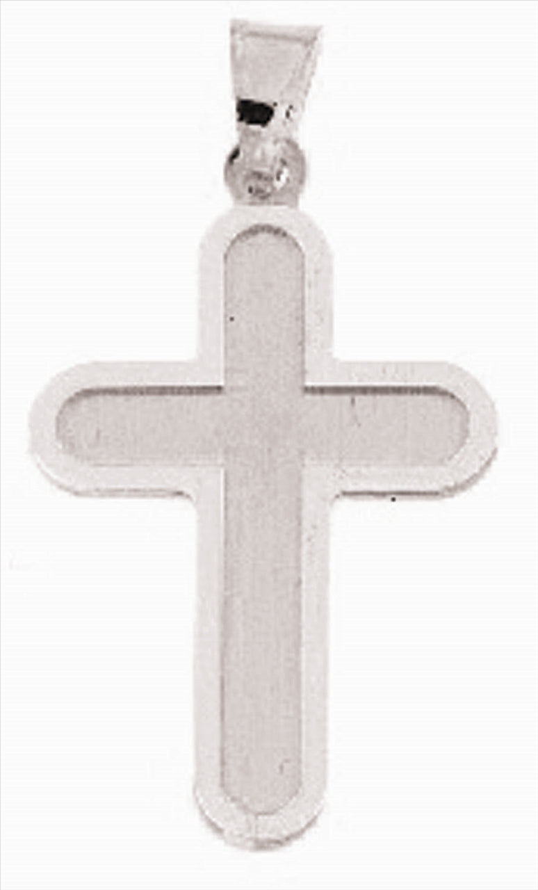 9k WG Cross Pendant 20mm x 14mm