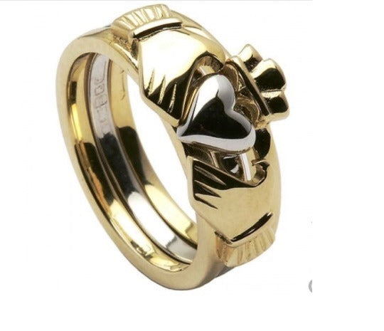 9k Claddagh Celtic Ring