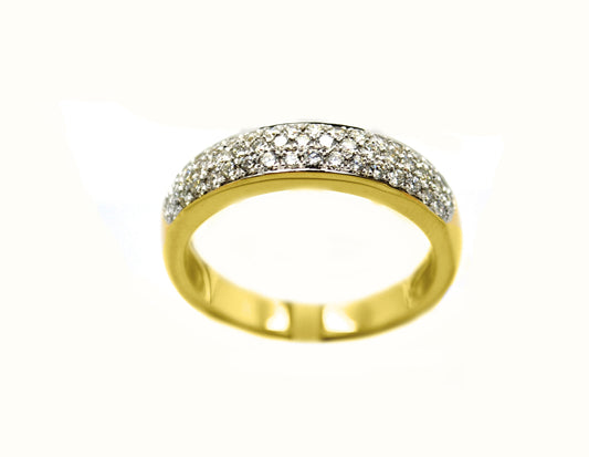 18k YG Diamond Ring 49D=0.50ct