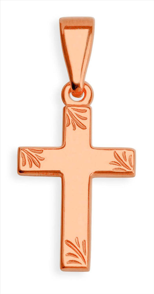 Patterned Flat Cross 15x10mm