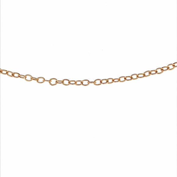 YG Oval Link Bracelet 2.5mm wide (priced per gram)