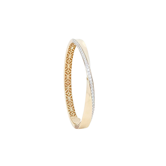 1.05ct Diamond Bangle Diamond Edge (59x51mm)