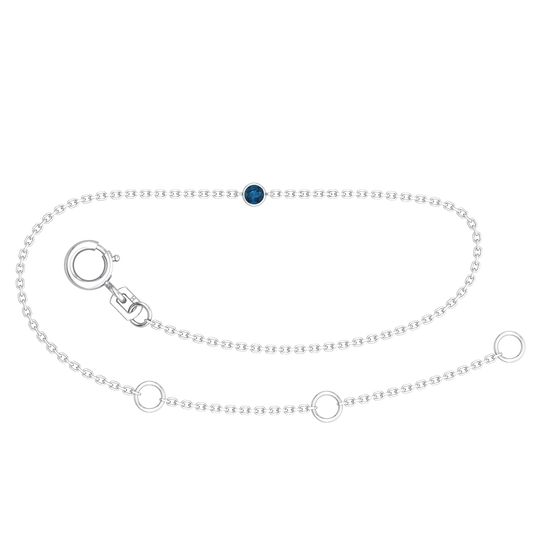 Blue Topaz Birthstone Bracelet