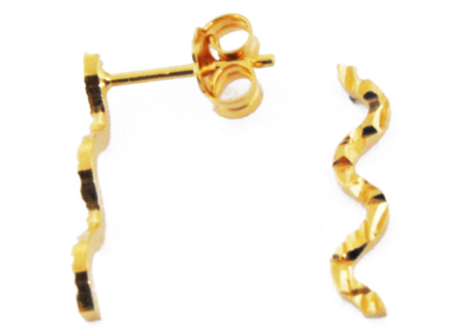 18k YG Swivel Stud Earrings