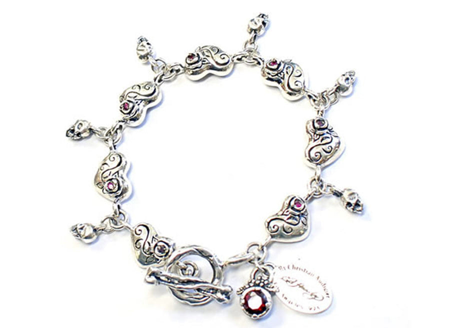 Skull Pnd Bracelet 19cm