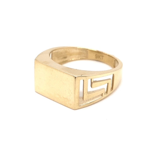 9k YG Gents Signet Ring