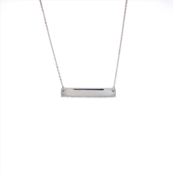 WG Oval Link Chain with ID Plate Pendant