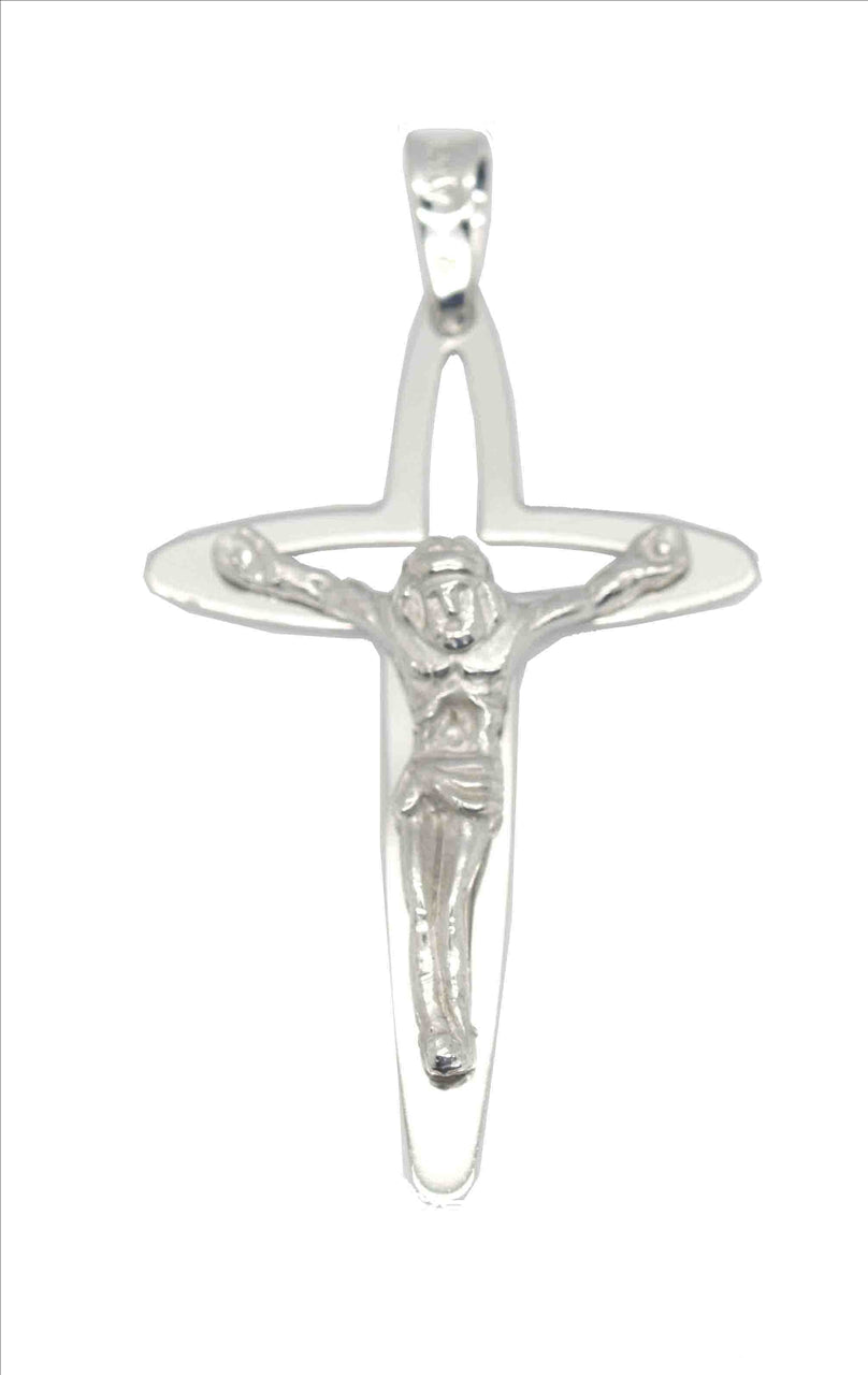 9k WG Italian Solid Crucifixion Pnd 29mm x 19mm
