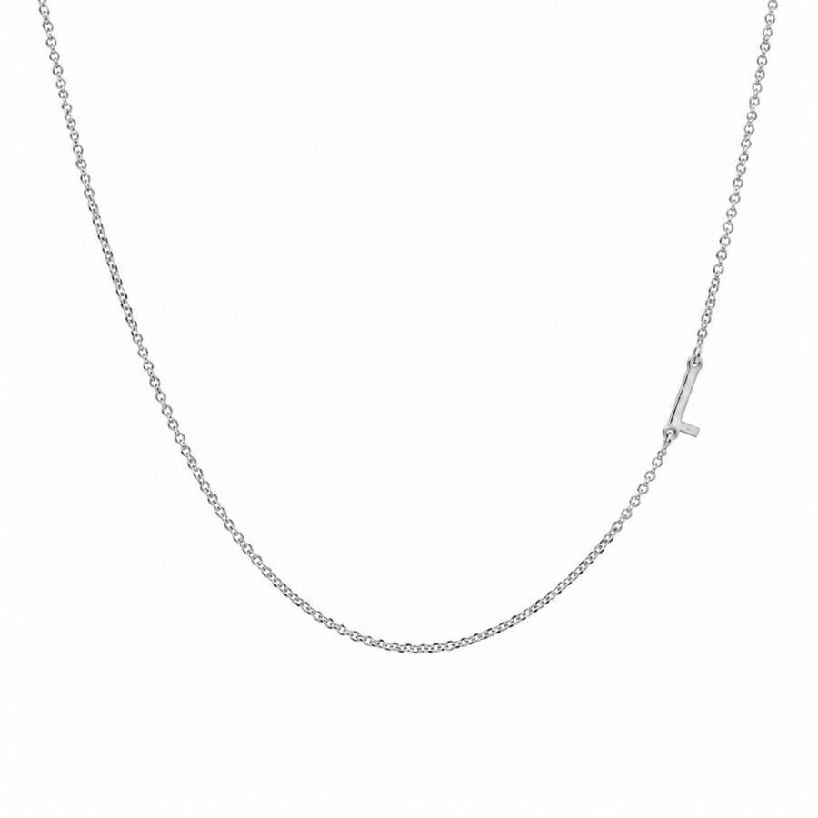 9k WG Letter L Trace Chain (1.1mm)