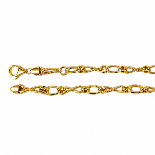 YG Infinity & Belcher Link Fancy Chain 7.5mm wide