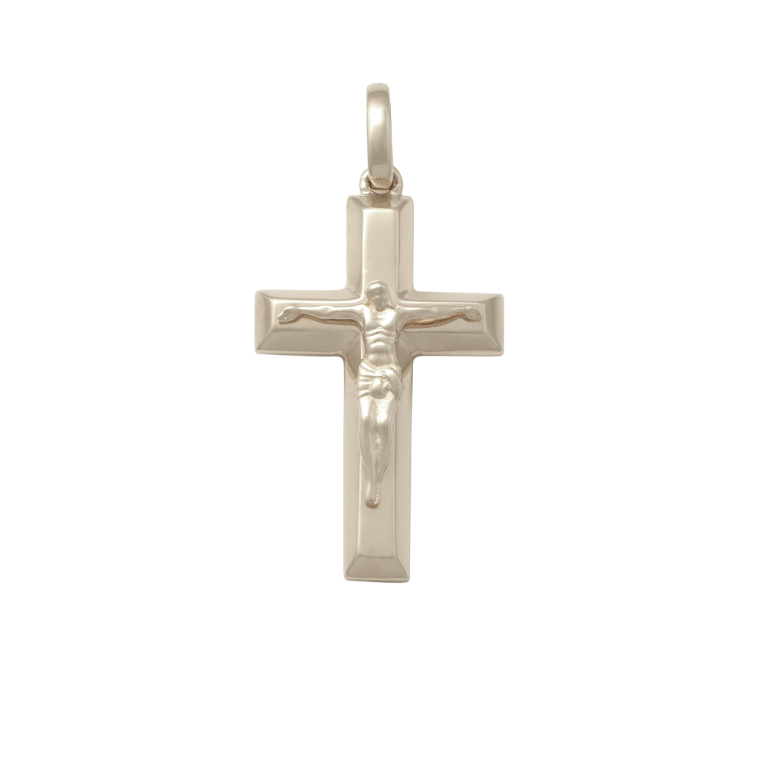 Medium Bevelled Edge Crucifixion (21x13mm)