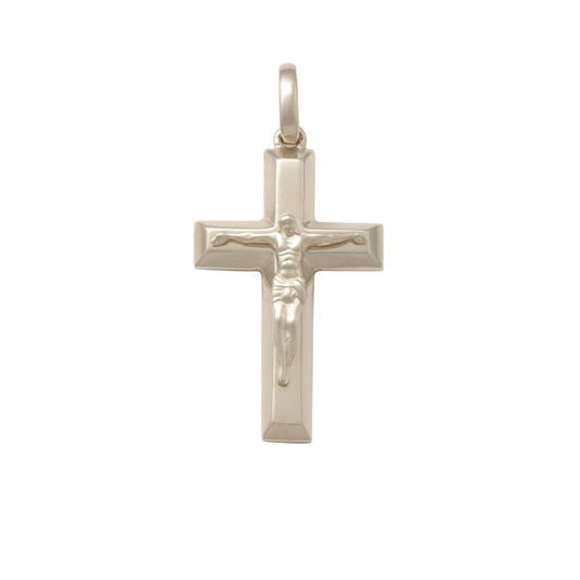 Medium Bevelled Edge Crucifixion (21x13mm)