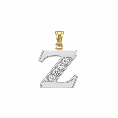 Diamond Block Letter Z (4D = 0.07ct 10mm)