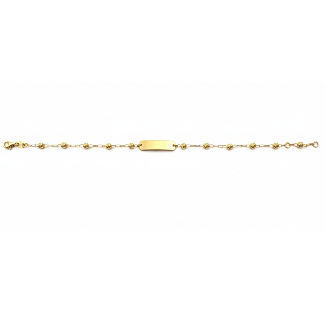 Paperclip Ball ID Bracelet (0.7mm)