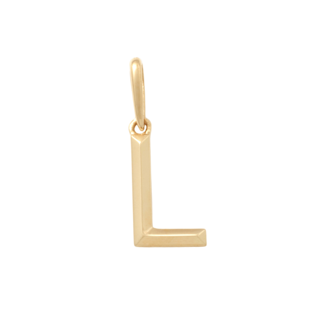 Block Letter Pendants (10.9mm)