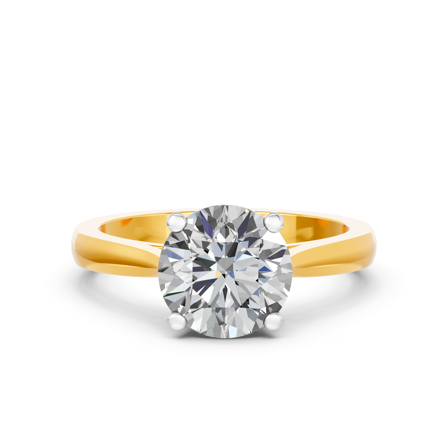 Lab Diamond Solitaire Engagement Ring (1D=3ct)