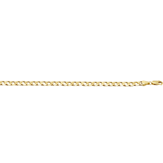 YG Italian Flat Curb Chain 3.4mm wide