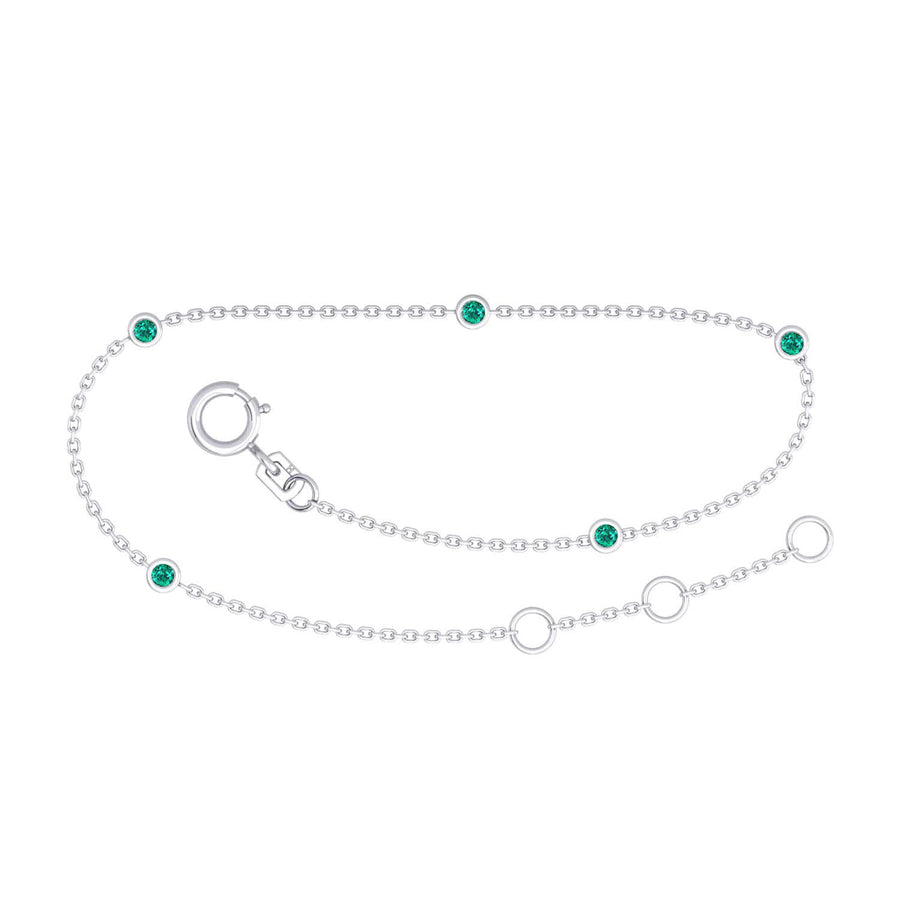 9k WG Solid Oval Link Diamond Running Chain. 1.4mm Wide. 1 metre long. Bezel Set with 0.05ct diamonds every 4cm. 25D = 1.25ct.