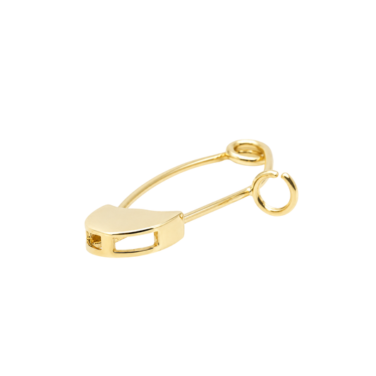 9k YG Pin Loop Pendant (23mm)
