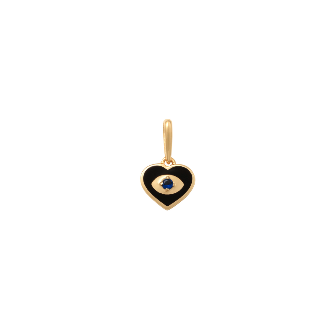 9k CZ Evil Eye Pendant (7.2mm)