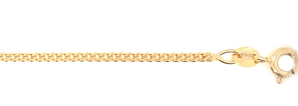 YG Italian Curb Chain 1.7mm wide (priced per gram)