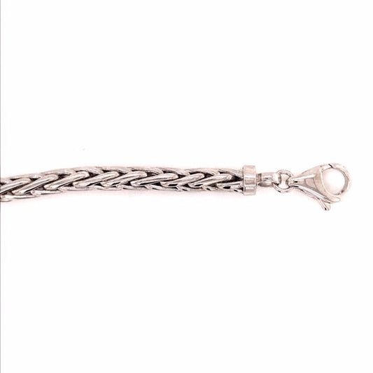 9k WG Hollow Foxtail Chain 4.5mm wide 55cm . Approx 17.3g