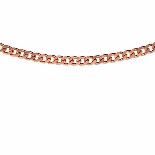 RG Italian Flat Curb Chain 2.6mm wide (priced per gram)