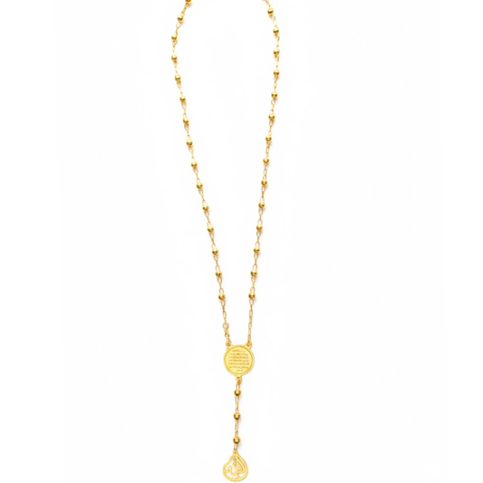 Faceted Balls Paperclip Rosary (1.65mm)