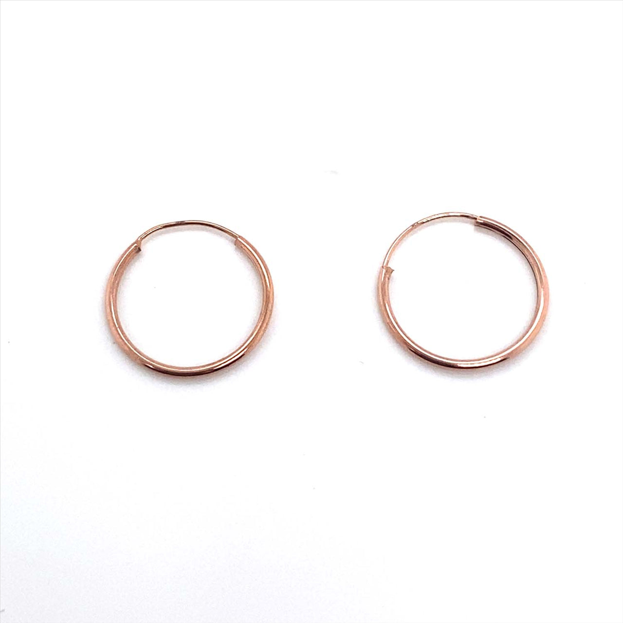 9k RG Round Sleeper Earrings (0.8mm Wide)