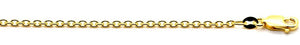 YG Italian Oval Link Chain 2mm wide (priced per gram)