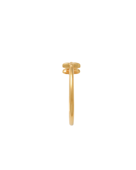 9k YG Blossom Ring. Size K