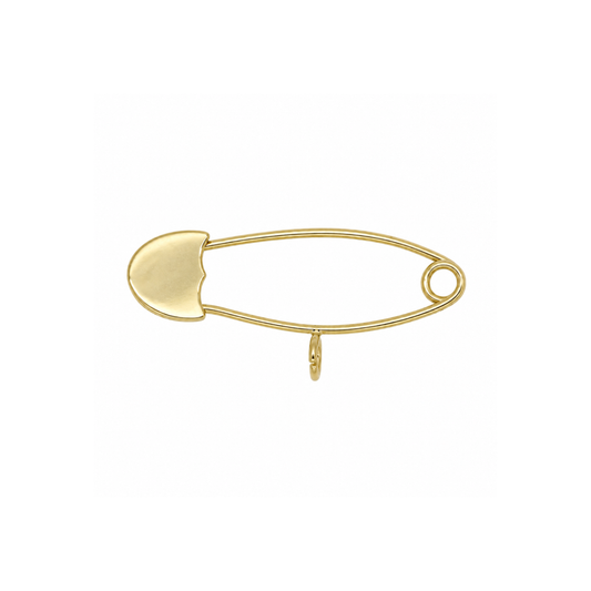 9k YG Pin Loop Pendant (23mm)