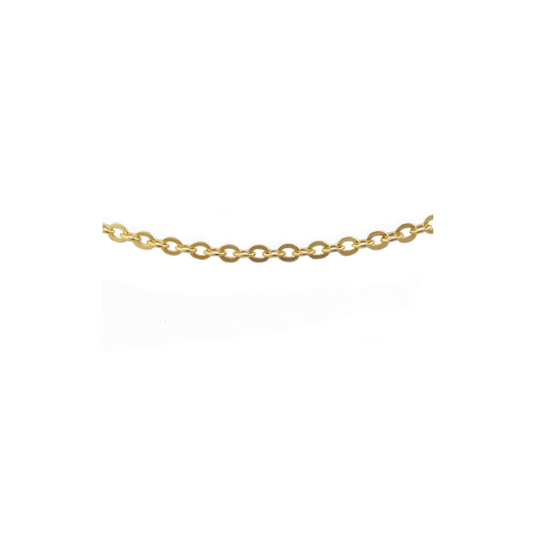 YG Italian Solid Oval Link Chain 1.3mm wide (priced per gram)