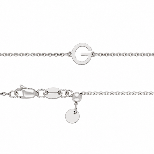 9k WG Letter G Trace Chain (1.1mm)