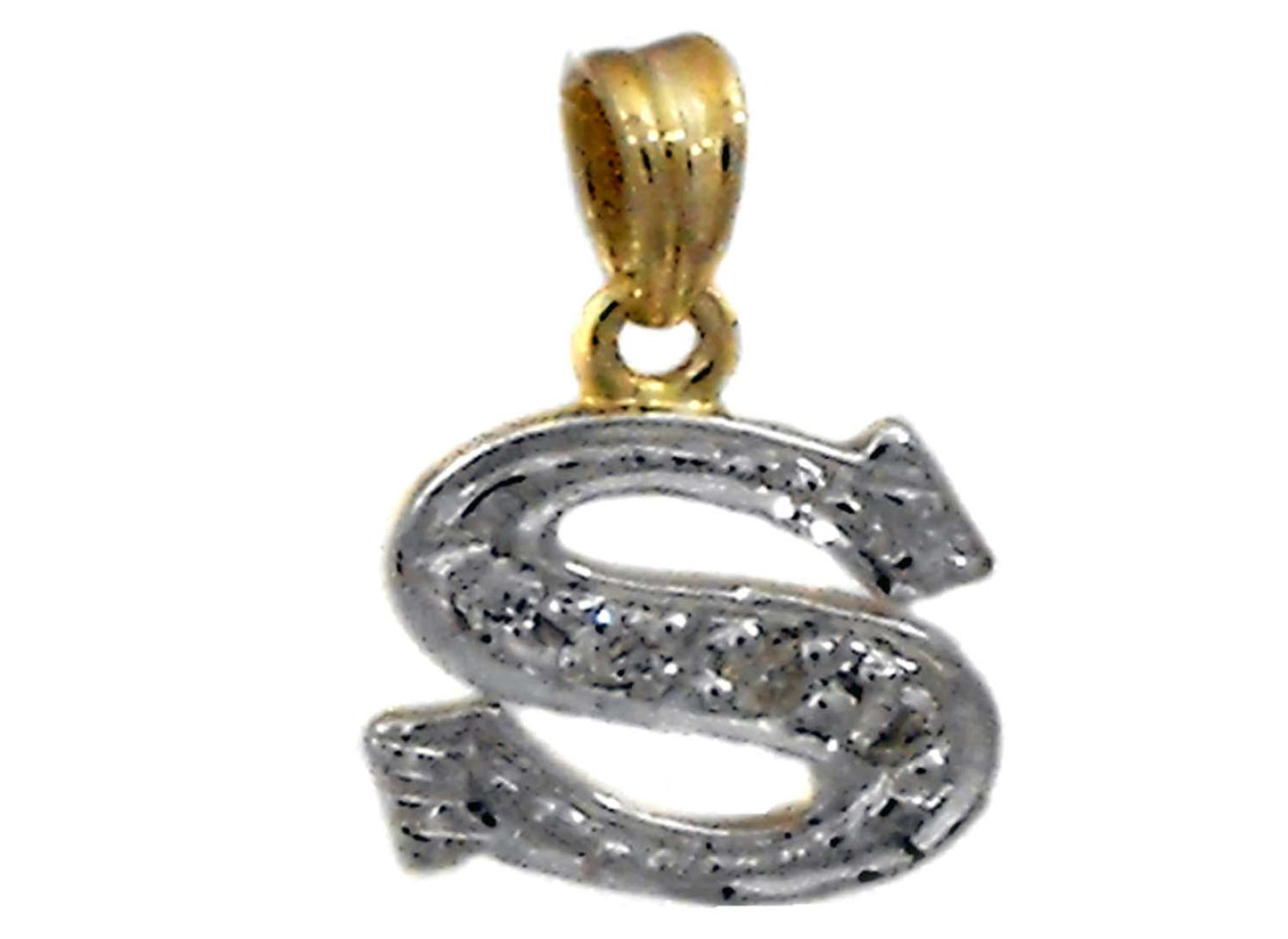Diamond Block Letter Pendant S (4D = 0.065ct 10mm)