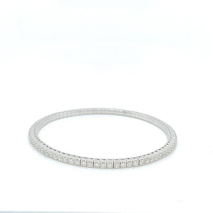 9k WG Expandable Diamond Tennis Bracelet