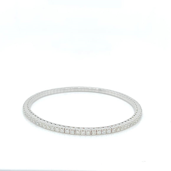 9k WG Expandable Diamond Tennis Bracelet