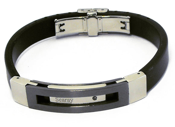 Searay Black Stainless Steel Bracelet
