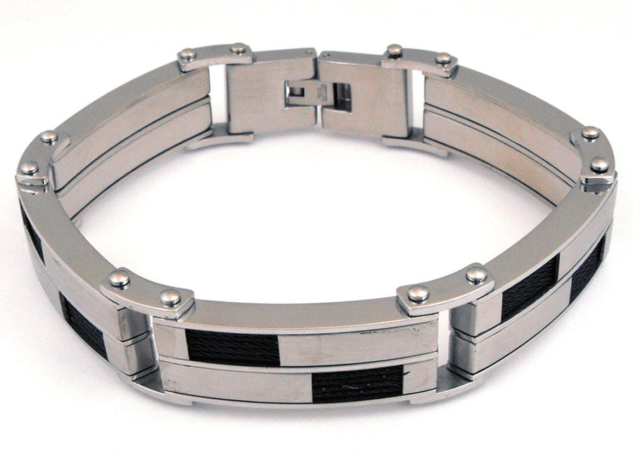 Stainless Steel Bracelet with IP Black