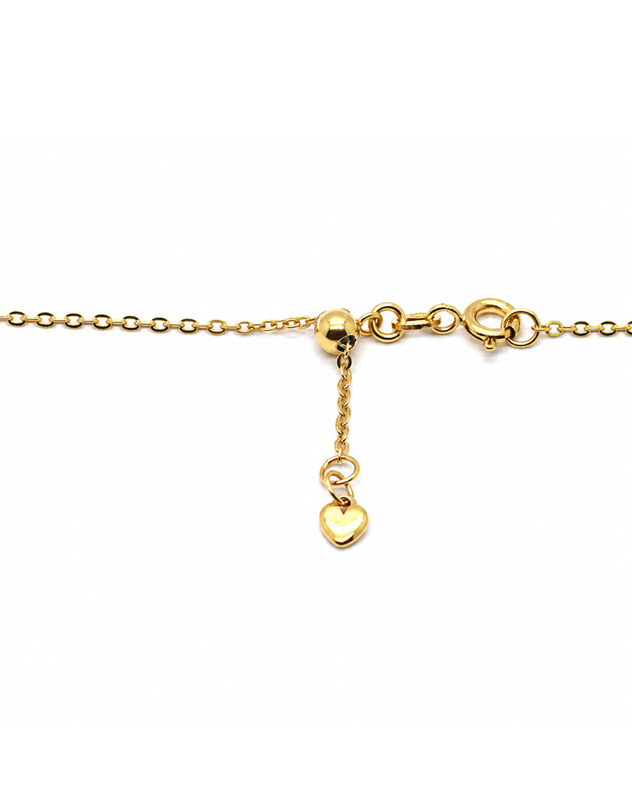 18k YG Italian Solid Oval Link Chain 1.7mm wide 50cm Adjustable . Approx 4.0g