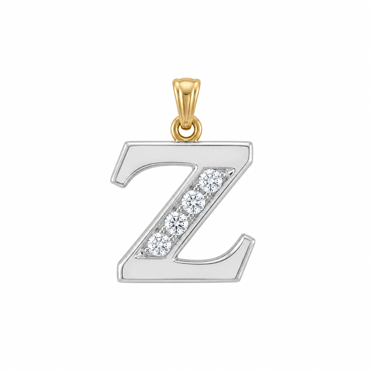 Diamond Block Letter Z (4D = 0.07ct 10mm)