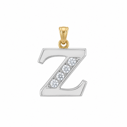 Diamond Block Letter Z (4D = 0.07ct 10mm)