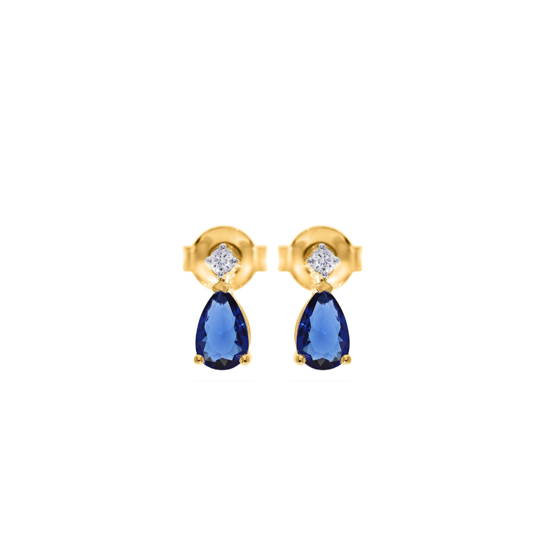 2D = 0.05ct Sapphire Studs