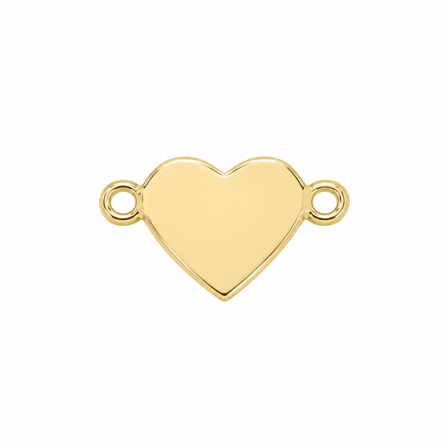 9k YG Heart Charm 5.5mm