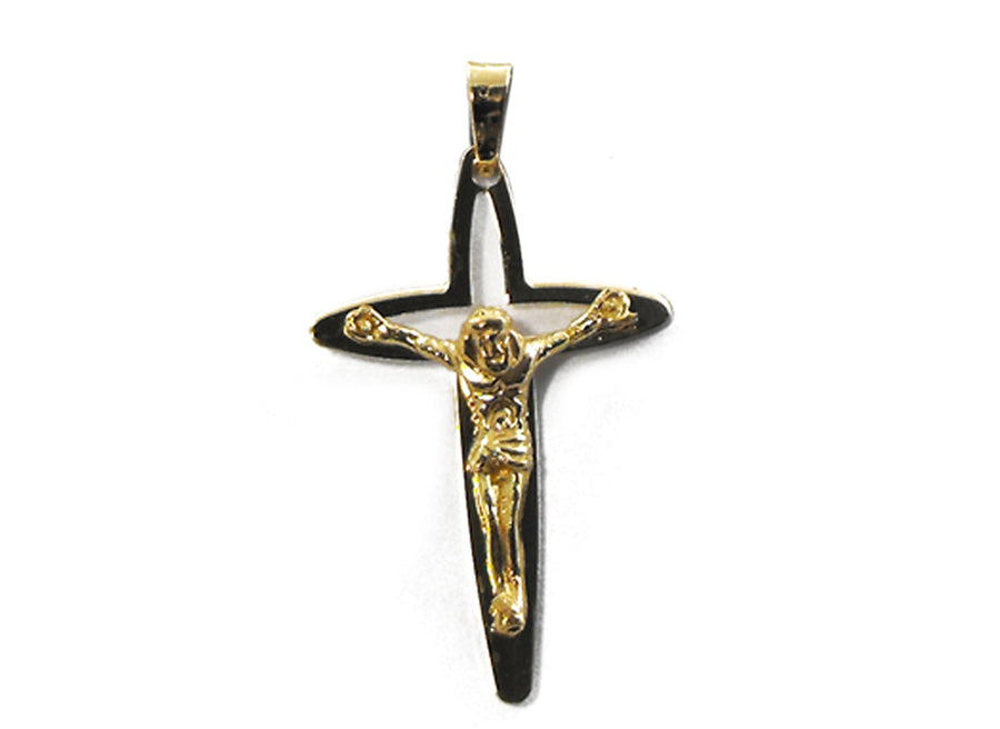 18k YG Italian Solid Crucifixion Pnd 31x19.5mm Approx 2.0g