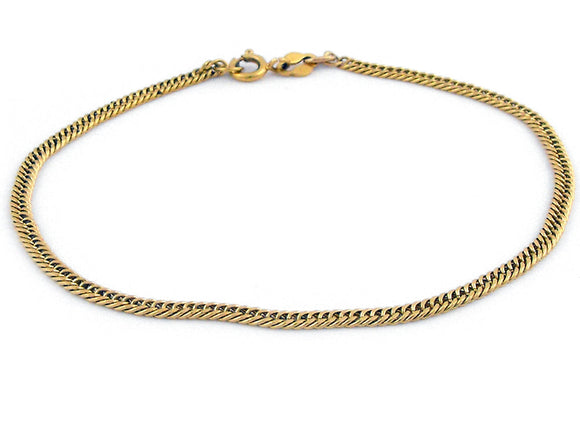 YG Tight Curb Bracelet 2.5mm wide (priced per gram)