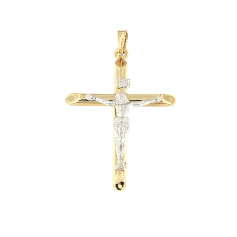 9k 2T Italian Crucifixion Pendant 41mm x 30mm