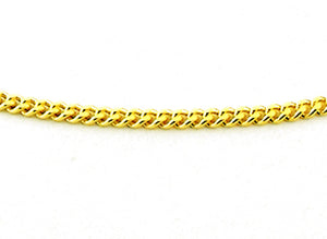 YG Italian Curb Chain 1.5mm wide (priced per gram)