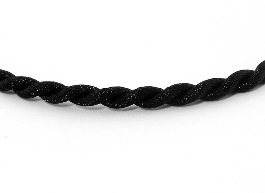 Black Woven Knots Necklet.